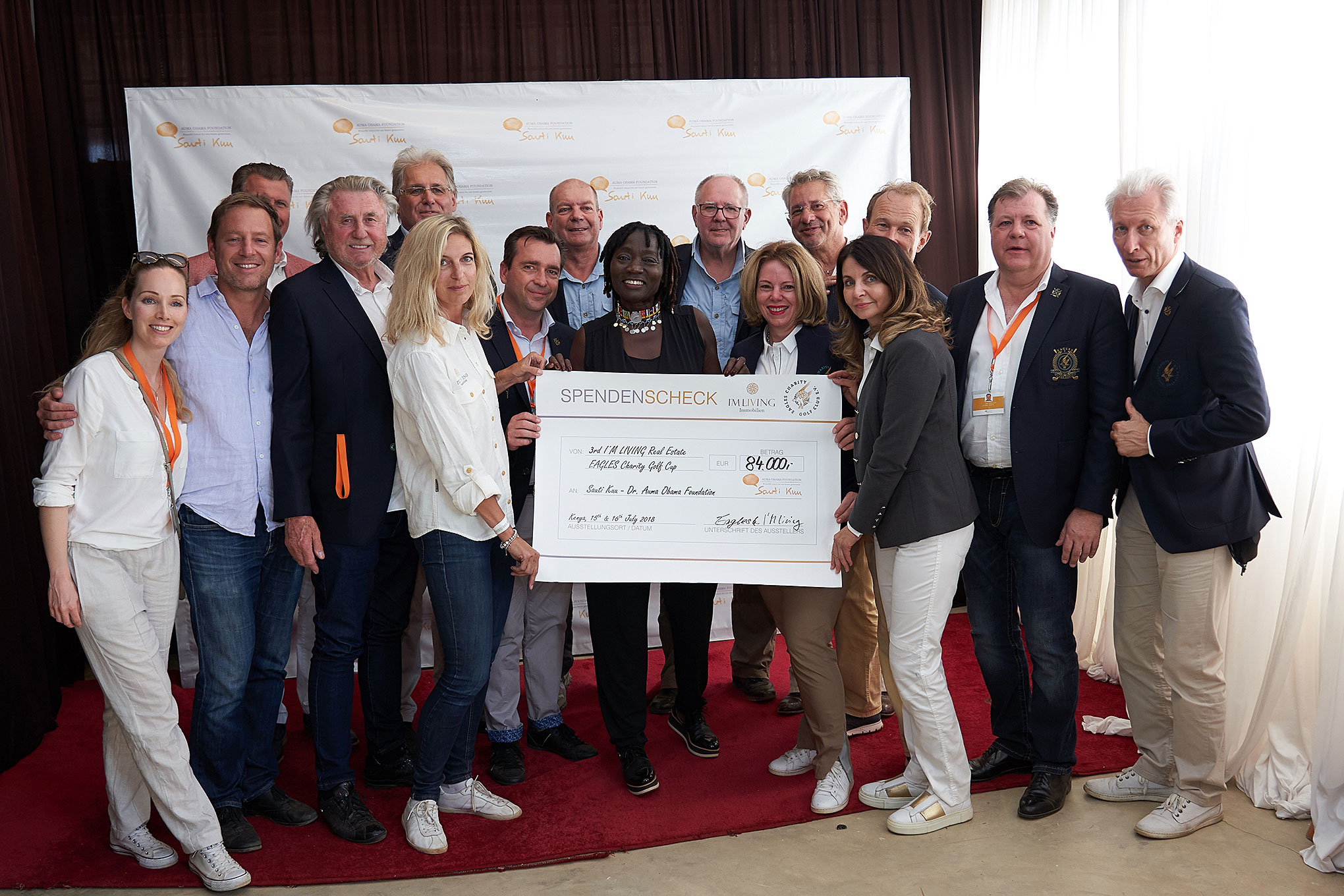 3. I´M LIVING Immobilien Charity Golf Cup Spendenscheck